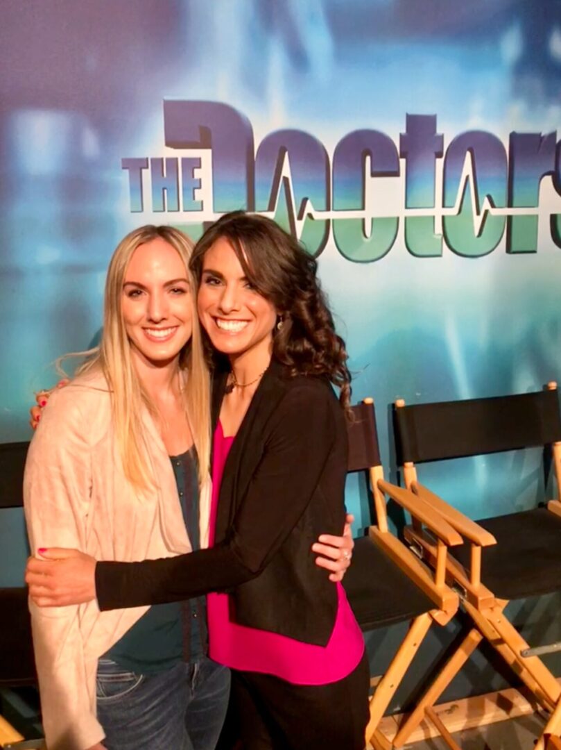 Brittany is with her sister on the set of The Doctors TV show