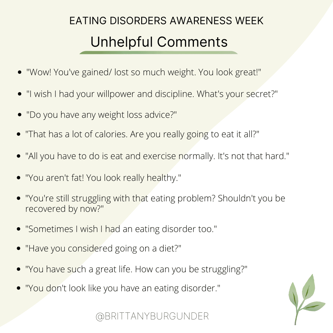 Picture of Eating Disorders Awareness Week